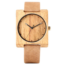 Load image into Gallery viewer, MZT 3092 | Wood Square Watch