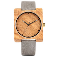 Load image into Gallery viewer, MZT 3092 | Wood Square Watch